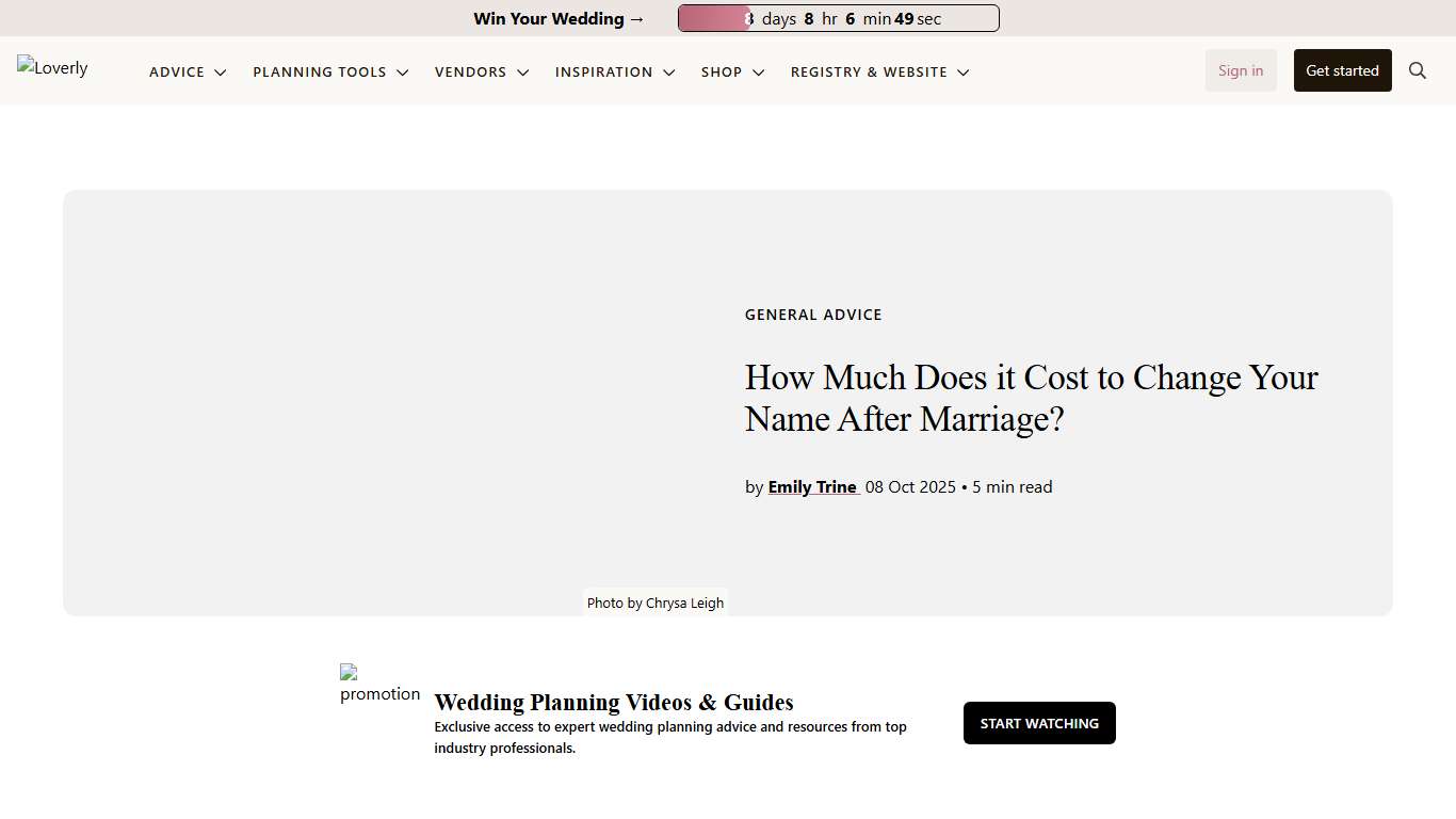 How Much Does it Cost to Change Your Name After Marriage?